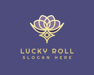 Premium Lotus Spa logo design