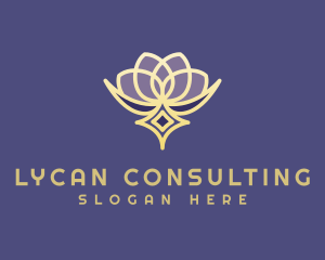 Premium Lotus Spa logo design