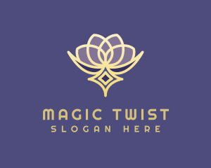 Premium Lotus Spa logo design