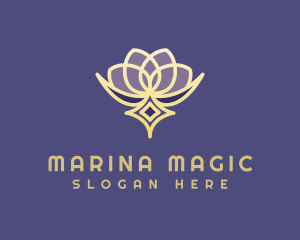 Premium Lotus Spa logo design