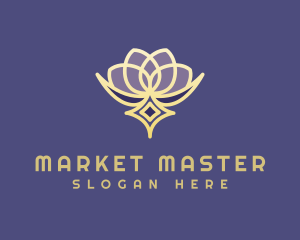 Premium Lotus Spa logo design