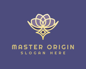 Premium Lotus Spa logo design