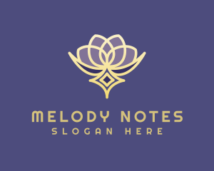 Premium Lotus Spa logo design