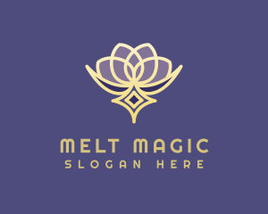 Premium Lotus Spa logo design