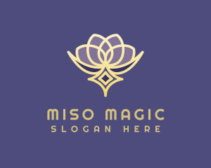 Premium Lotus Spa logo design