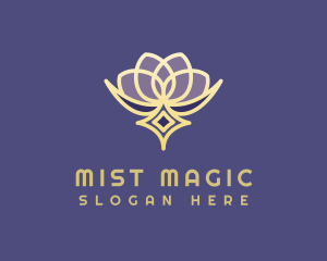 Premium Lotus Spa logo design