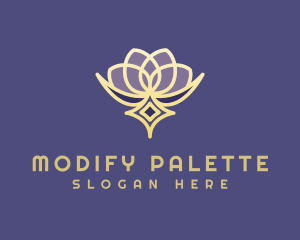 Premium Lotus Spa logo design