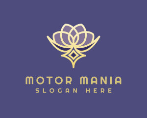 Premium Lotus Spa logo design