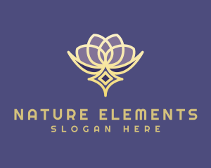 Premium Lotus Spa logo design