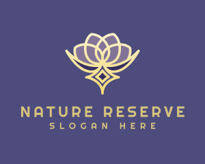 Premium Lotus Spa logo design