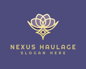 Premium Lotus Spa logo design