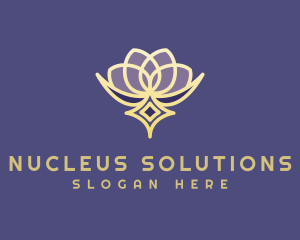 Premium Lotus Spa logo design