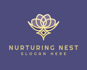 Premium Lotus Spa logo design