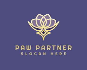 Premium Lotus Spa logo design