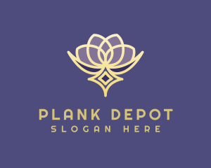 Premium Lotus Spa logo design