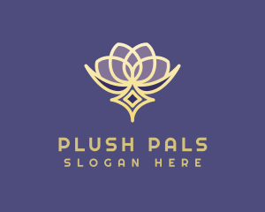 Premium Lotus Spa logo design