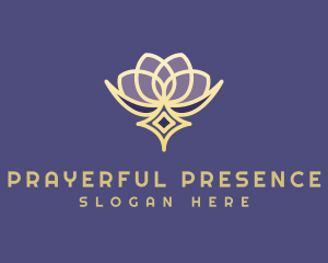 Premium Lotus Spa logo design