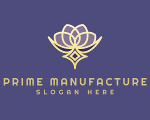 Premium Lotus Spa logo design