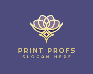 Premium Lotus Spa logo design