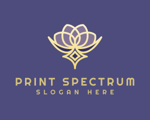 Premium Lotus Spa logo design