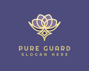 Premium Lotus Spa logo design