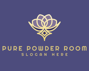 Premium Lotus Spa logo design