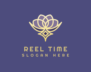 Premium Lotus Spa logo design