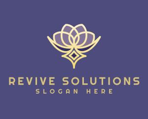 Premium Lotus Spa logo design