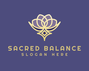 Premium Lotus Spa logo design