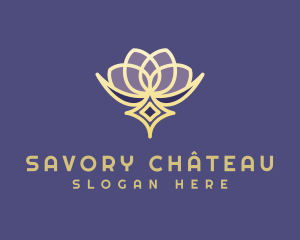 Premium Lotus Spa logo design