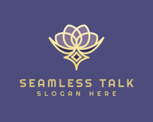 Premium Lotus Spa logo design