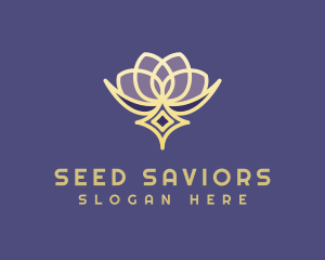 Premium Lotus Spa logo design