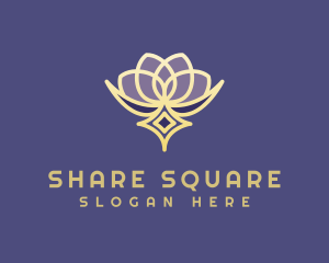 Premium Lotus Spa logo design