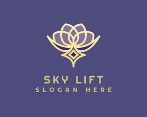 Premium Lotus Spa logo design