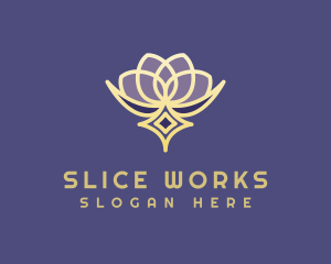 Premium Lotus Spa logo design