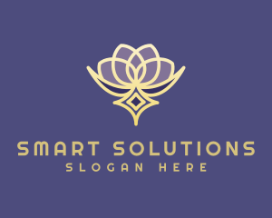 Premium Lotus Spa logo design