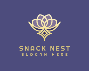 Premium Lotus Spa logo design