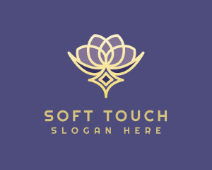 Premium Lotus Spa logo design