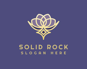 Premium Lotus Spa logo design