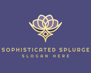 Premium Lotus Spa logo design