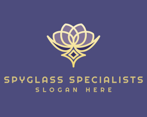 Premium Lotus Spa logo design