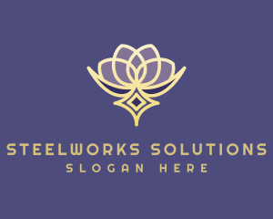 Premium Lotus Spa logo design