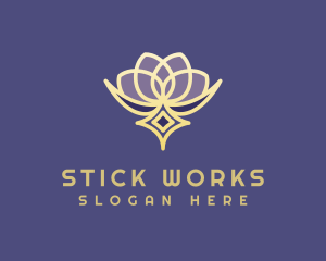 Premium Lotus Spa logo design