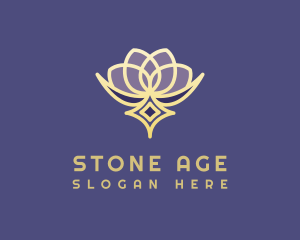 Premium Lotus Spa logo design