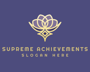 Premium Lotus Spa logo design