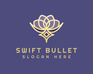 Premium Lotus Spa logo design