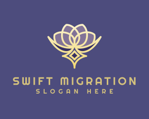 Premium Lotus Spa logo design