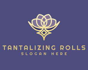 Premium Lotus Spa logo design