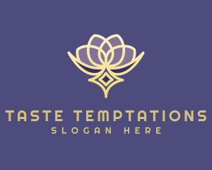 Premium Lotus Spa logo design