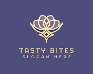 Premium Lotus Spa logo design